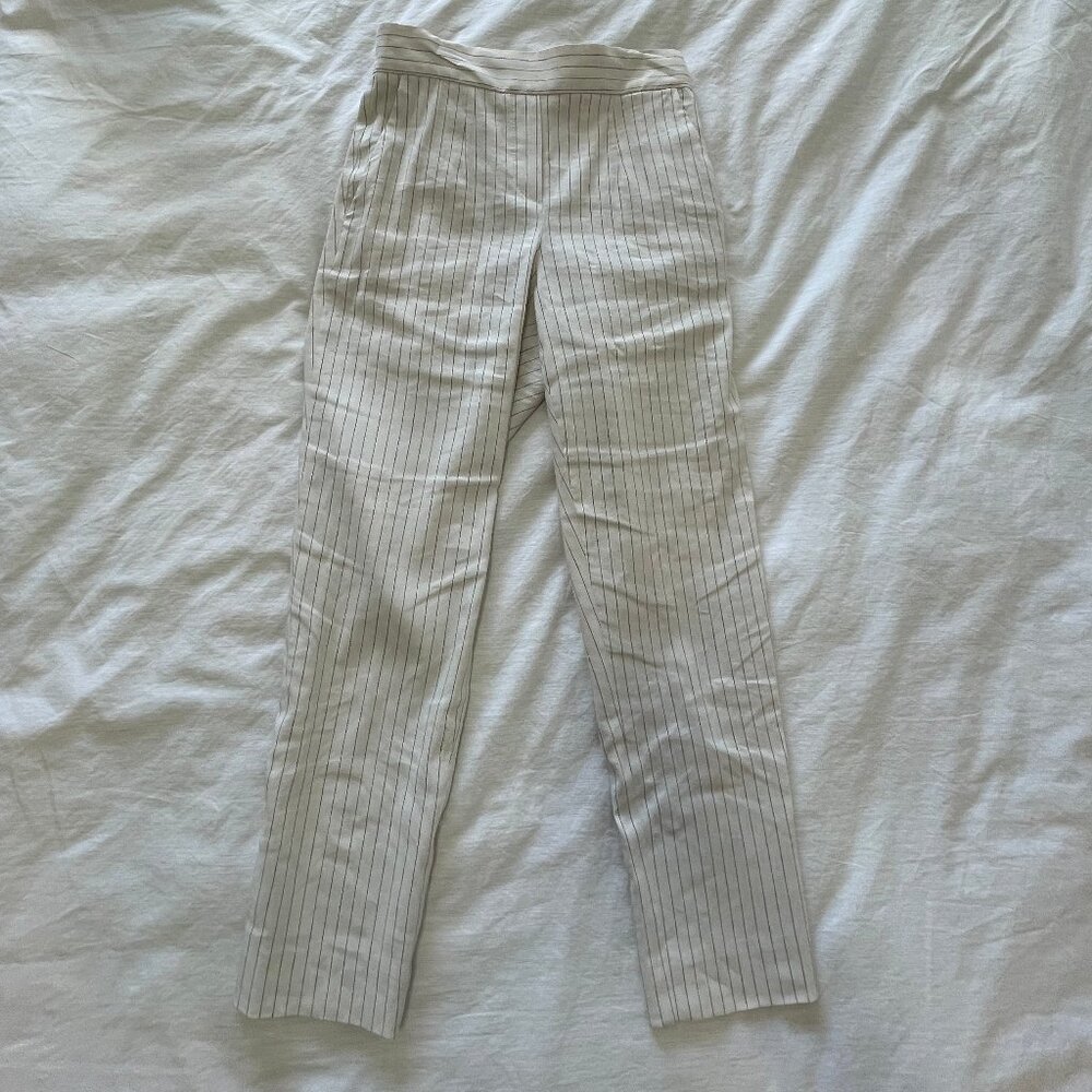 Aritzia Cream and gray Trousers